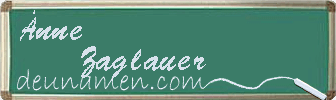 Änne Zaglauer Visitenkarte